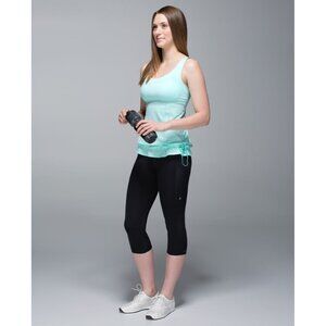 Lululemon Womens Run: Ta Ta Topper Tank Top Size 6 Aquamarine‎ Running Workout